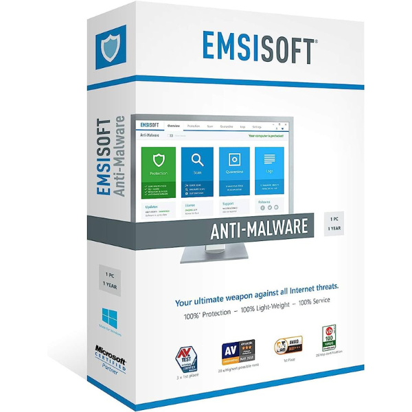 Emsisoft Anti-Malware Home Edition: Powerful home device security with Web Protection, real-time scanning, and anti-ransomware capabilities.